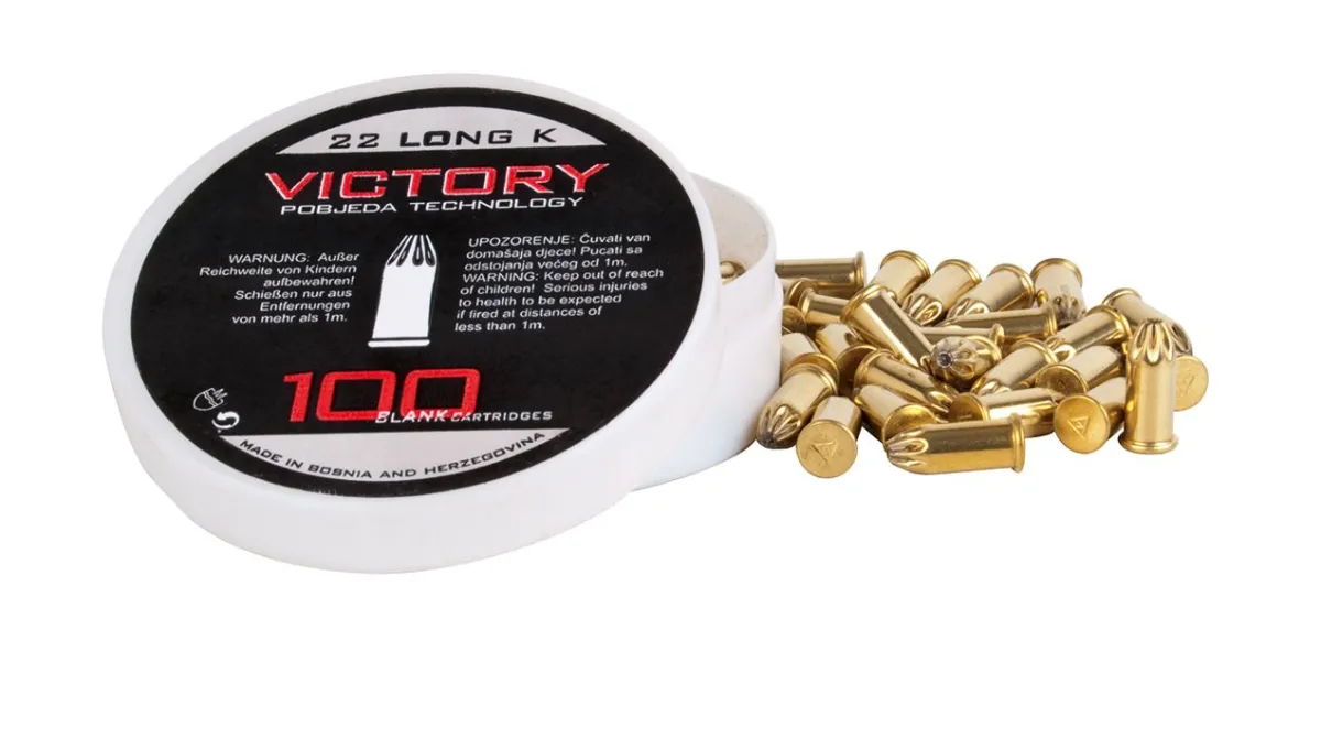 Victory Blank cartridges caliber .22 long 100 Pieces